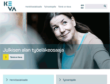 Tablet Screenshot of keva.fi